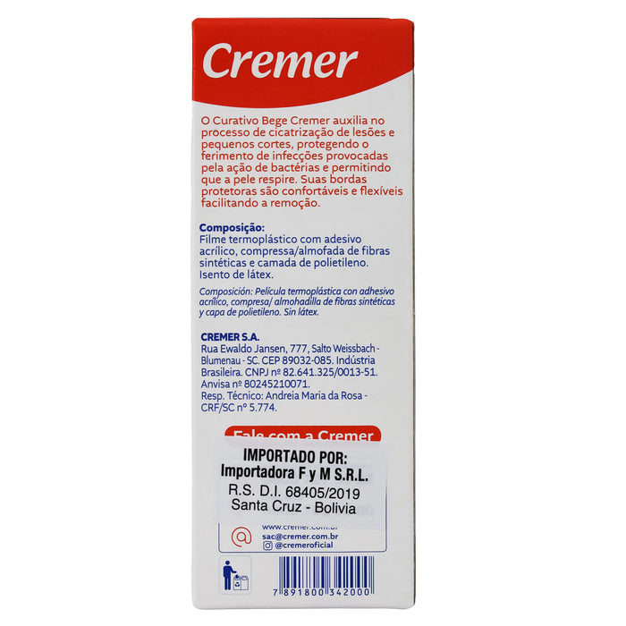 Cremer Venditas Curitas Beige X 10 Unidades