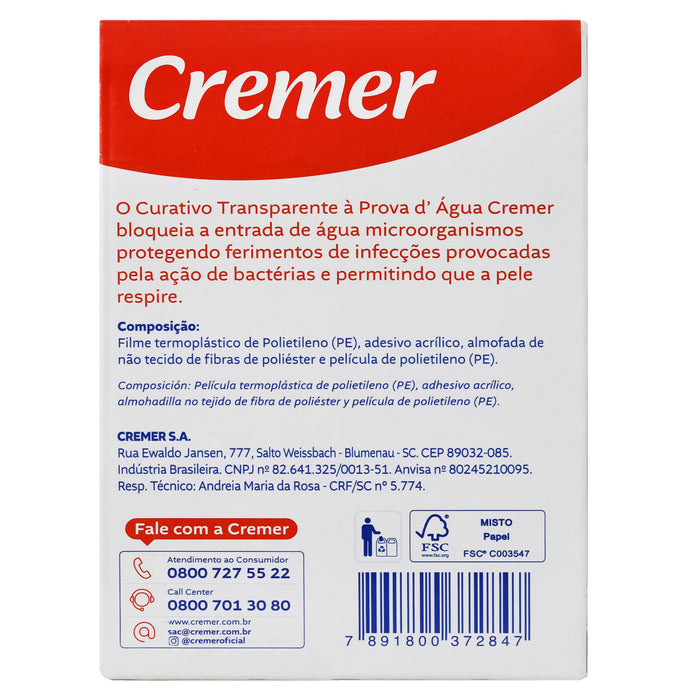 Cremer Venditas Curitas Impermeables X 15 Unidades