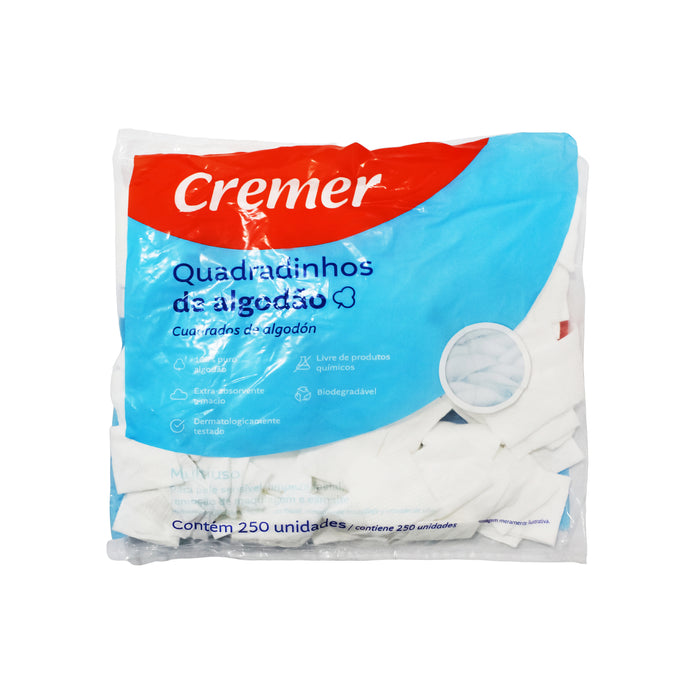 Cremer Cuadrados De Algodon X 250 Unidades