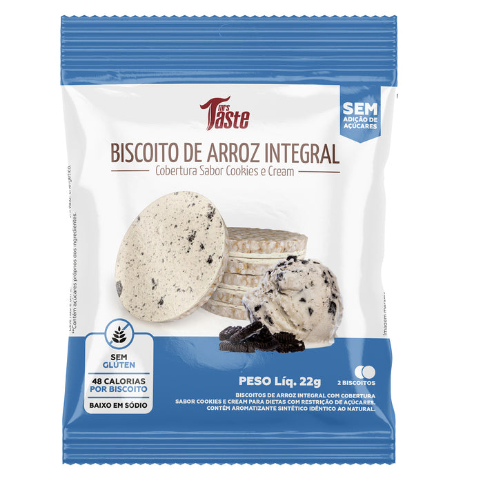 Mrs Taste Galleta Arroz Integral Cookies Cream X 22G