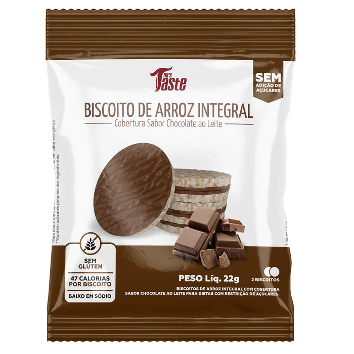 Mrs Taste Galleta Arroz Integral Chocolate X 22G