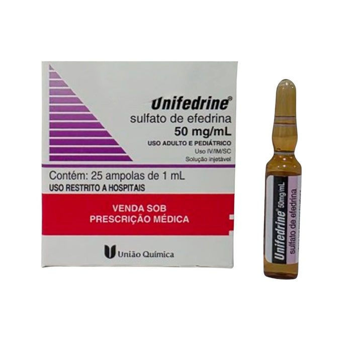 Unifedrine Sulfato Efedrina 50Mg/Ml Psico X Ampolla