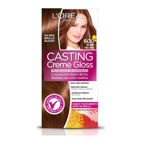 Loreal Casting Creme Gloss 600 Color Rubio Oscuro X Unidad