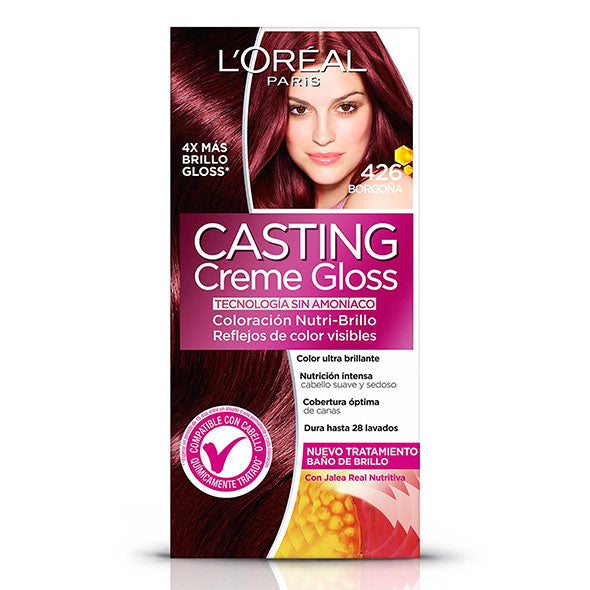 Loreal Casting Creme Gloss 426 Color Borgonha X Unidad