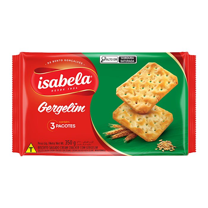 Galleta Salada Isabela Paquete Gergelim X 350G