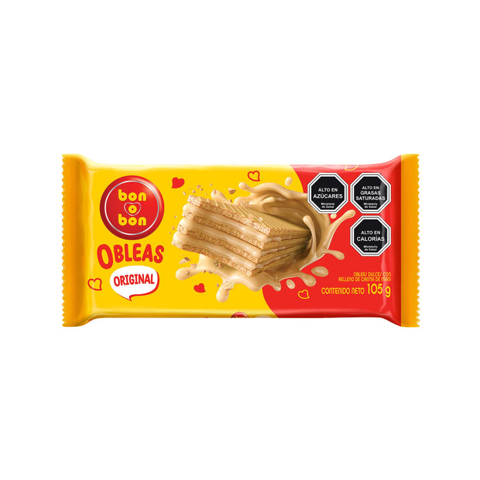 Obleas Rellenas Con Mani Bon O Bon Original X 105G