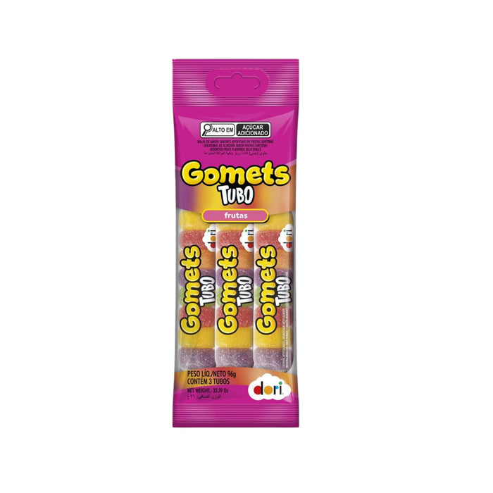 Gomitas Gomets Sabor Frutas Tubo X 96G