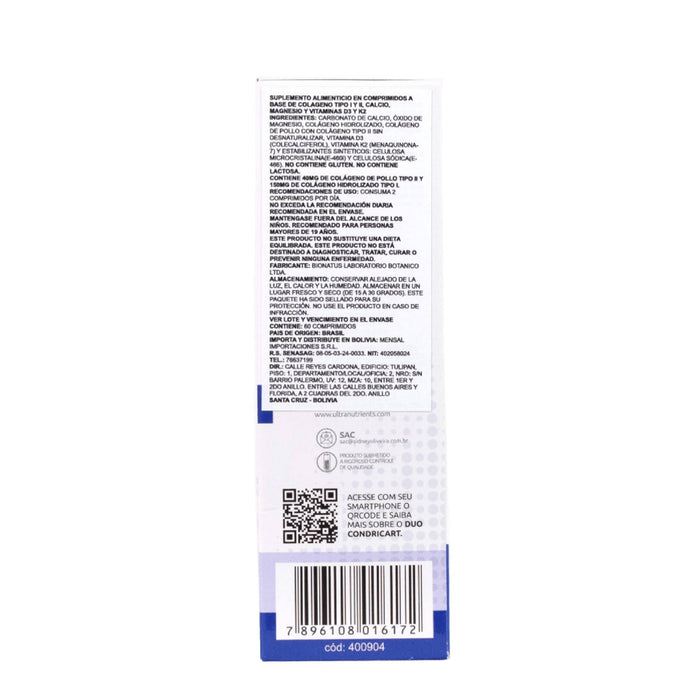 Suplemento Alimentario Duo Condricart X 60 Comprimidos