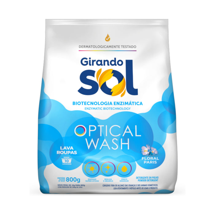 Detergente En Polvo Girando Sol Floral Paris X 800G
