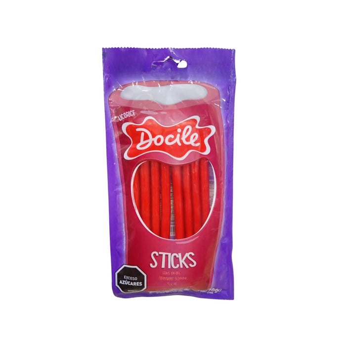 Tubitos Docile Sticks Frutilla X 70G
