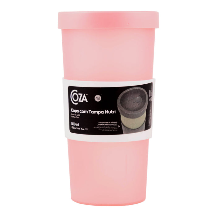 Vaso de café Coza en color rosa eléctrico.