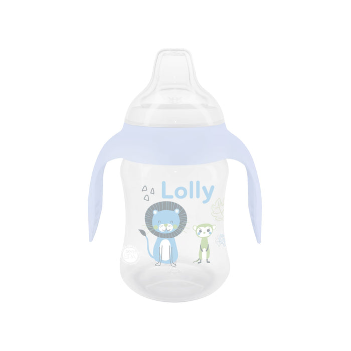 Vaso Antifugas Lolly Con Manija 6+ Azul Zoo X 250Ml
