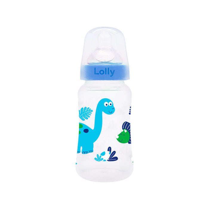 Biberón Lolly Boca Ancha Anti Cólicos 3+ Dino X 330Ml