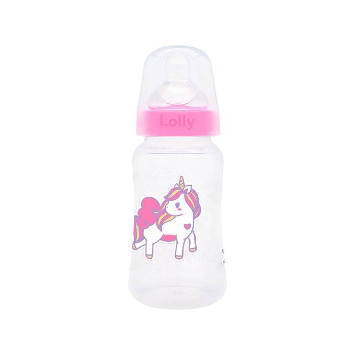 Biberón Lolly Boca Ancha Anti Cólicos 3+ Unicornio X 330Ml
