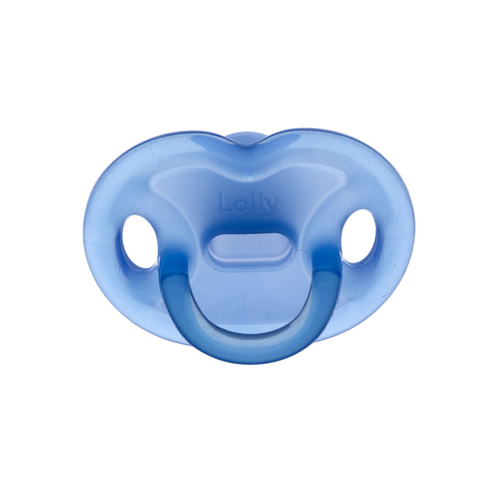 Chupete Lolly 100% Silicona Azul 6+