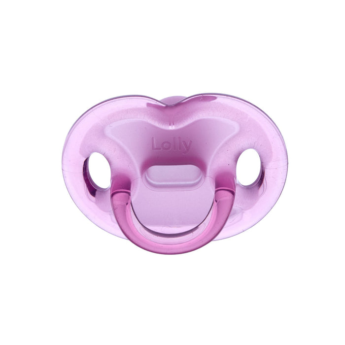 Chupete Lolly 100% Silicona Rosado 6+
