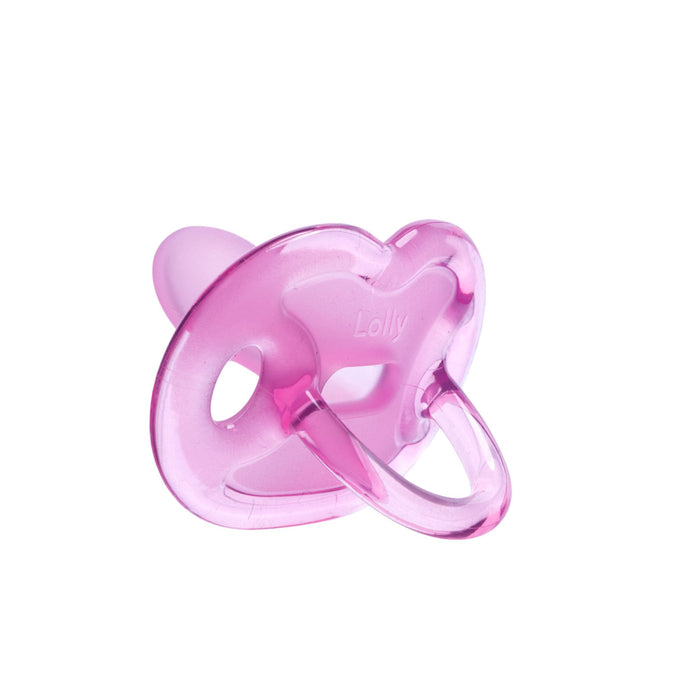 Chupete Lolly 100% Silicona Rosado 6+