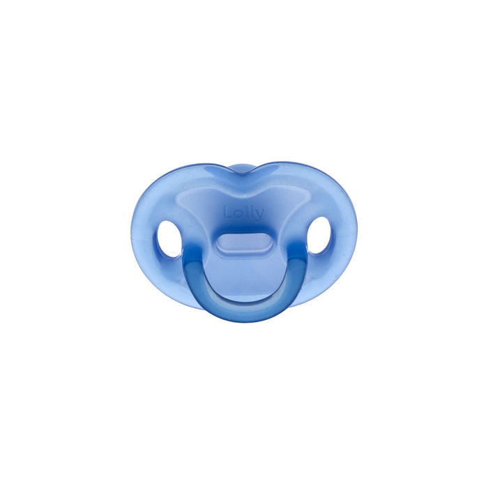 Chupete Lolly 100% Silicona Azul 0-6M