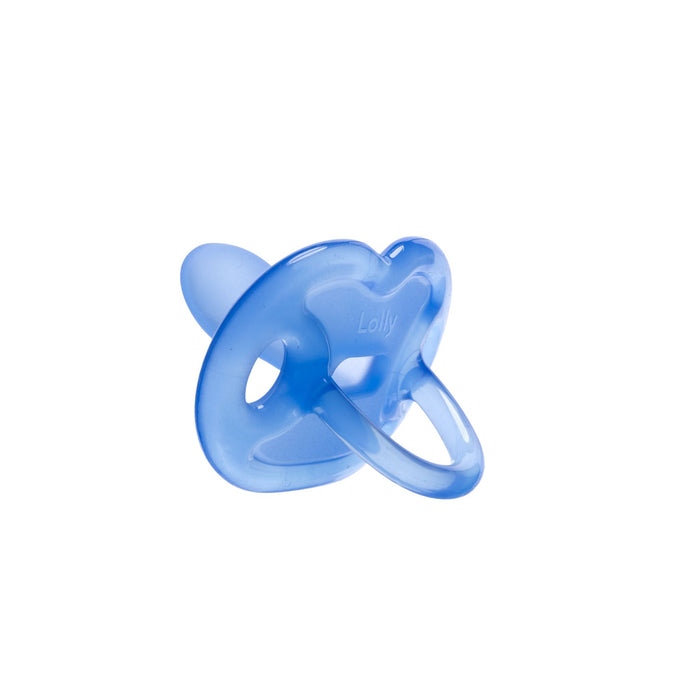 Chupete Lolly 100% Silicona Azul 0-6M