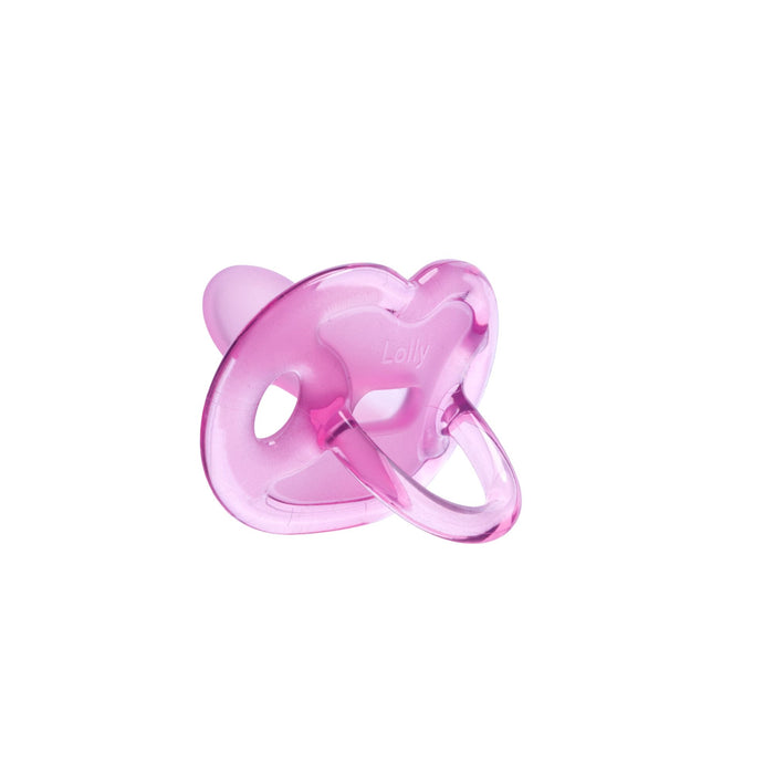Chupete Lolly 100% Silicona Rosado 0-6M