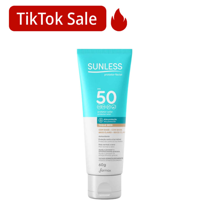 Protector Solar Farmax Sunless Facial Fps50 Beige Claro X 60G