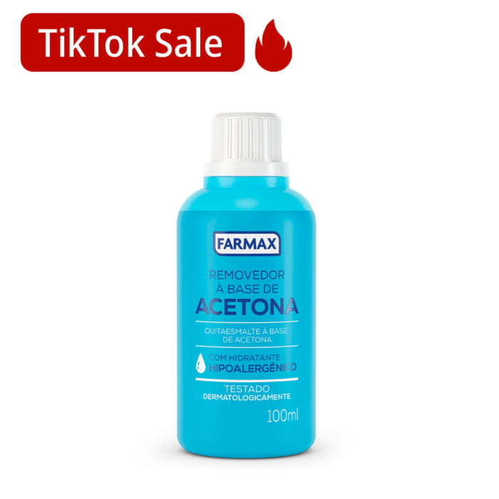 Quita Esmalte Farmax Con Acetona X 100Ml