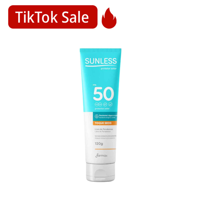 Protector Solar Farmax Sunless Fps50 Toque Seco X 120G