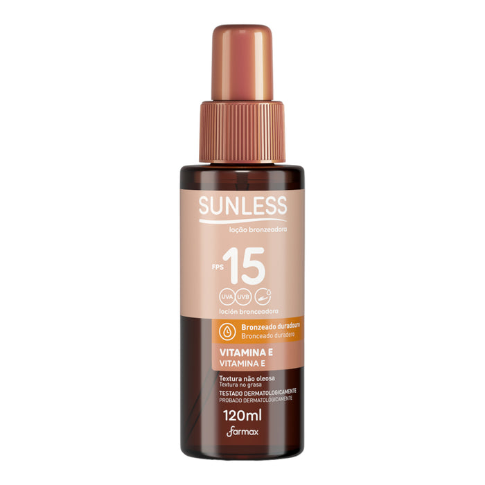 Locion Bronceadora Sunless Farmax Fps15 X 120Ml