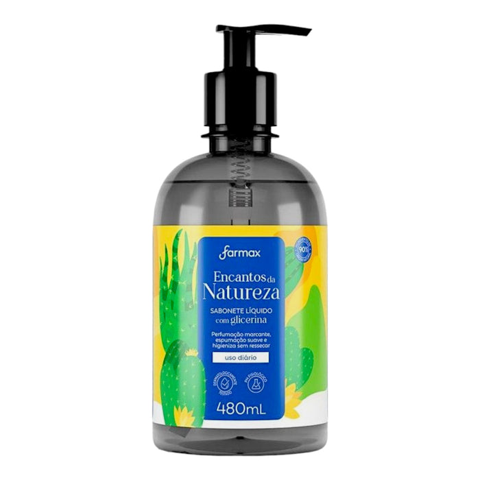 Jabón Liquido Encantos Da Natureza Farmax X 480Ml