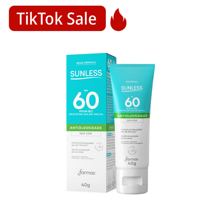 Protector Solar Farmax Sunless Facial Fps 60 Sin Color X 40G