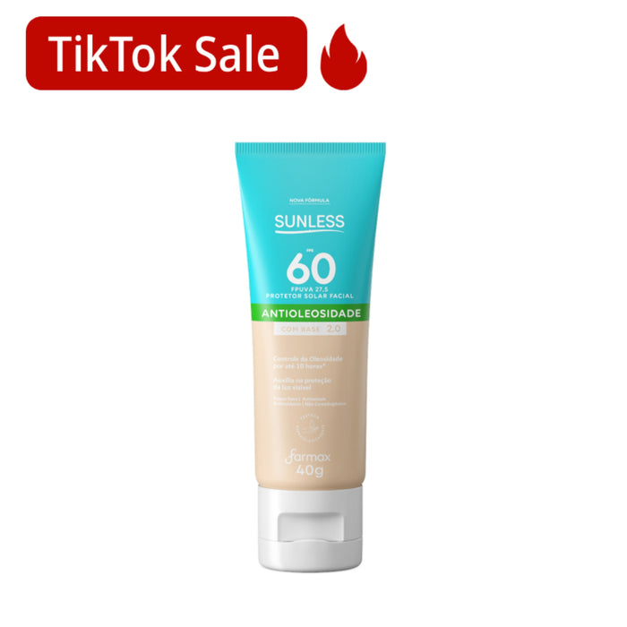 Protector Solar Farmax Sunless Facial Fps 60 Con Base 2.0 X 40G