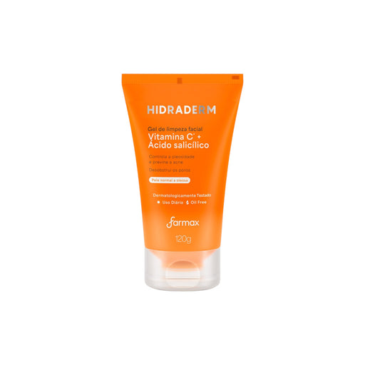 Gel Limpiador Facial Farmax Hidraderm Vitamina C X 120G