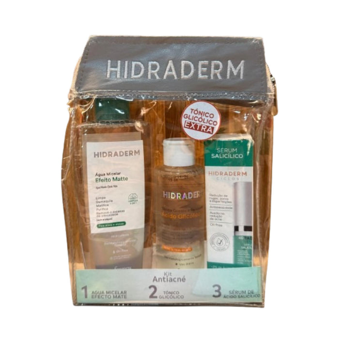 Pack Antiacne Hidraderm Agua Micelar + Tónico + Sérum Salicílico