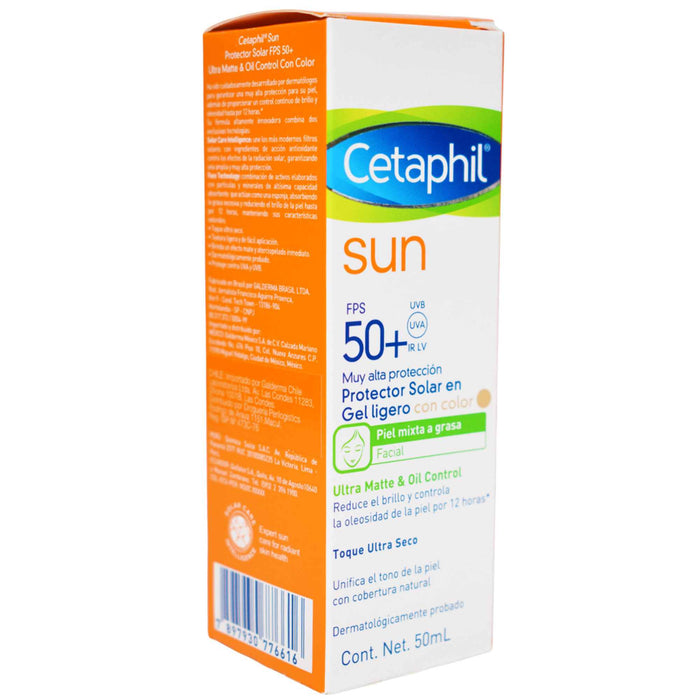 Cetaphil Sun Protector Solar Fps50+ Gel Con Color X 50Ml