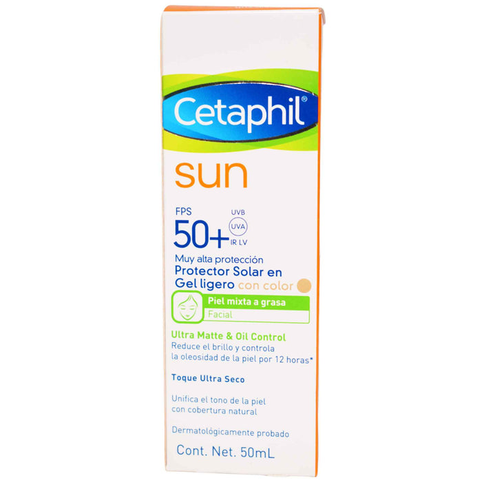 Cetaphil Sun Protector Solar Fps50+ Gel Con Color X 50Ml