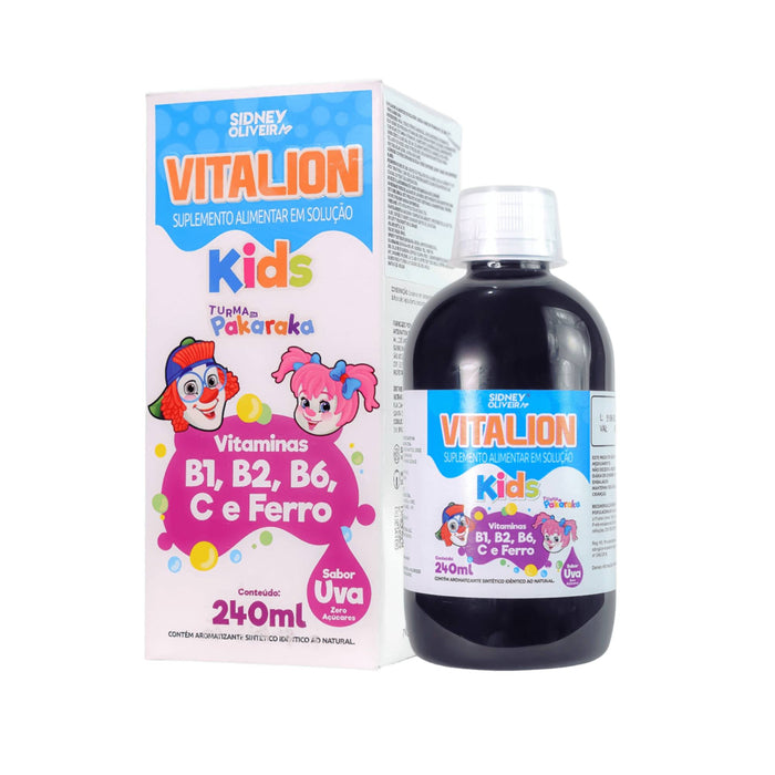 Suplemento Alimentario Vitalion Kids Sabor A Uva X 240Ml