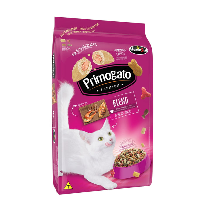 Alimento Para Gato Primogato Blend Carne Pollo Y Pescado X 500G