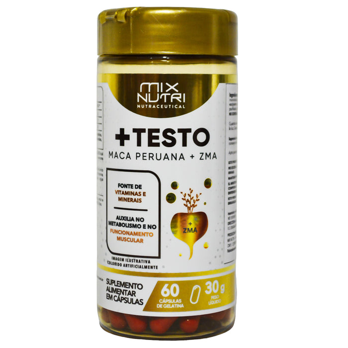 Mix Nutri Testo Maca Peruana Zma X 60 Capsulas