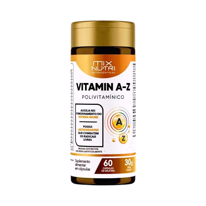 Vitamina Mix Nutri Vitamin A-Z Polivitamínico Frasco X 60 Capsulas