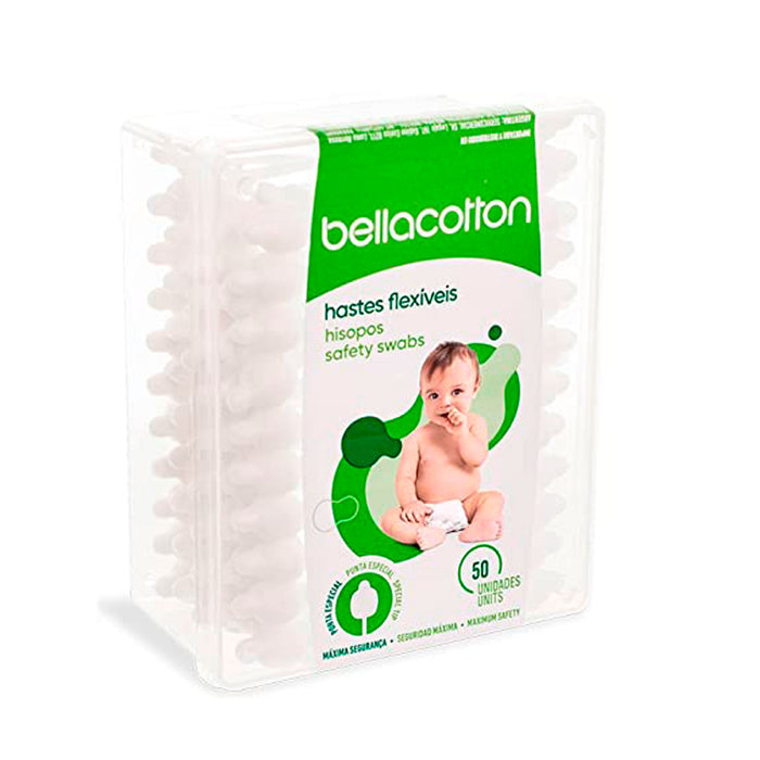 Bellacotton Baby Coton Hisopos Envasado X 50 Unidades