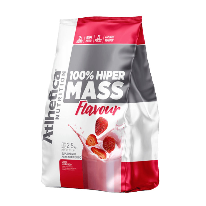 Suplemento 100% Hiper Masa Atlhetica Sabor Fresa X 2.5Kg