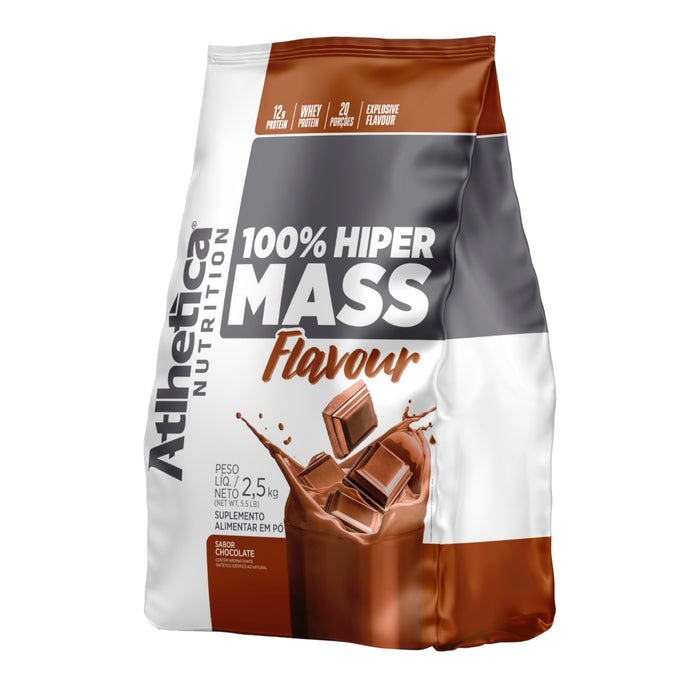 Suplemento 100% Hiper Masa Atlhetica Sabor Chocolate X 2.5Kg