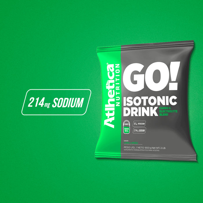 Bebida Isotónica Atlhetica Go Sabor Lima Limón X 900G