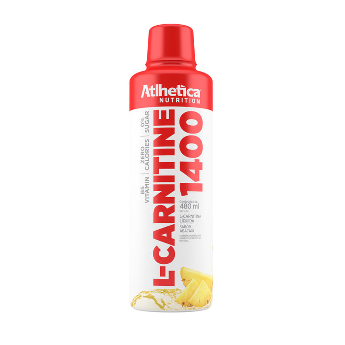 Suplemento L-Carnitina 1400 Atlhetica Sabor Piña X 480Ml