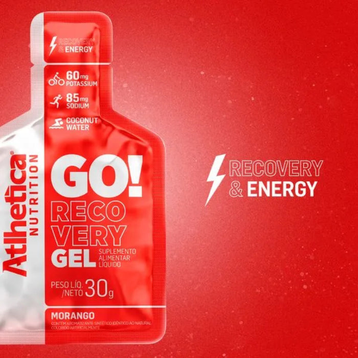 Suplemento Athletica Go Energy Gel Morango / Frutilla X 30G