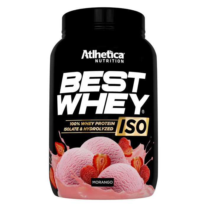 Suplemento Best Whey Iso Atlhetica Fresa X 900G