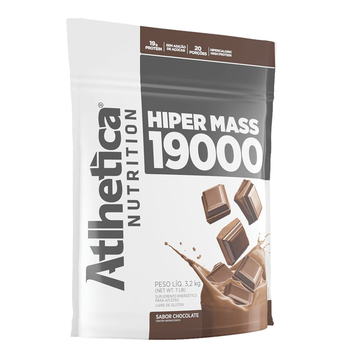 Suplemento Hiper Masa 19000 Atlhetica Sabor Chocolate X 3.2Kg