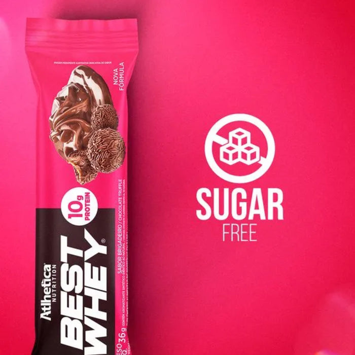 Barra De Proteína Best Whey Atlhetica Trufas Con Chocolate X 33G