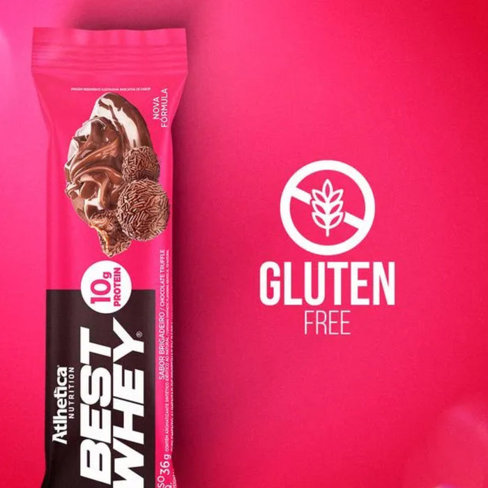 Barra De Proteína Best Whey Atlhetica Trufas Con Chocolate X 33G