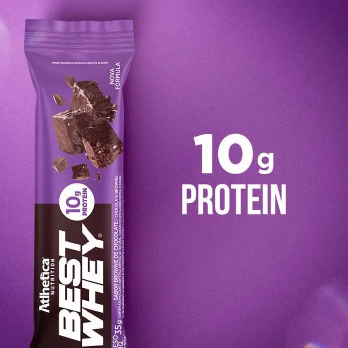Barra De Proteína Best Whey Atlhetica Brownie Con Chocolate X 33G